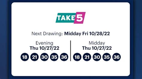 ny take 5 numbers|Take 5 Midday .